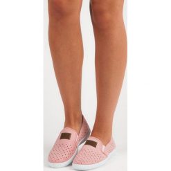Trampki damskie slip on: Ażurowe trampki mckeylor PAISLEY różowe