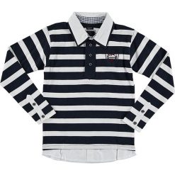 Koszulka polo w kolorze granatowo-białym. Niebieskie t-shirty chłopięce SRK, Miss Girly, z aplikacjami, bez rękawów. W wyprzedaży za 25,95 zł.