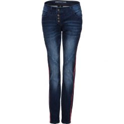 Dżinsy Boyfriend bonprix ciemny denim. Niebieskie jeansy damskie bonprix, z jeansu. Za 149,99 zł.