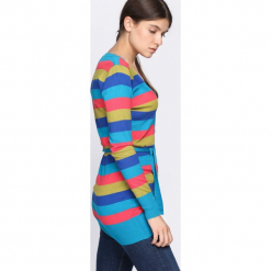 Niebieski Sweter Miracles. Niebieskie kardigany damskie Born2be, xl. Za 29,99 zł.
