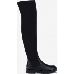 TWINSET Kozaki Czarny. Czarne kozaki damskie Twinset, ze skóry, bez obcasa, bez zapięcia. Za 836,95 zł.