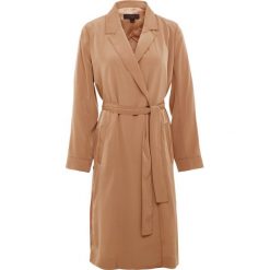 J.CREW LONG TIE WAIST JACKET Płaszcz wełniany /Płaszcz klasyczny camel. Brązowe płaszcze damskie marki J.CREW, xs, bez wzorów, z poliesteru, klasyczne. Za 669,00 zł.