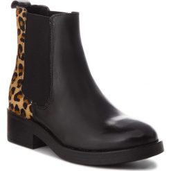 Sztyblety GUESS - FLMOR3 LEA10 LEOPA. Czarne buty zimowe damskie marki Guess, z materiału. Za 739,00 zł.