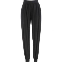 Spodnie shirtowe bonprix czarny. Czarne spodnie damskie bonprix. Za 74,99 zł.