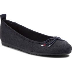 Baleriny damskie: Baleriny TOMMY JEANS – Sporty Denim Ballerina EN0EN00204 Midnight 403