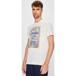 U.S. Polo - T-shirt. Szare koszulki polo męskie marki U.S. Polo, l, z nadrukiem, z dzianiny. W wyprzedaży za 129,90 zł.