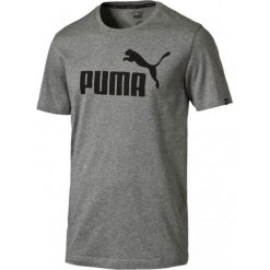 T-SHIRT ESSENTIAL TEE. Szare t-shirty męskie Puma, m, bez wzorów, bez kołnierzyka. W wyprzedaży za 49,99 zł.