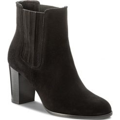 Botki GINO ROSSI - Frida DSH550-S47-4900-9900-F 99. Czarne buty zimowe damskie Gino Rossi, z materiału, na obcasie. W wyprzedaży za 289,00 zł.