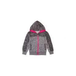 Bluzy dziewczęce: bluza rozpinana dziewczęca z kapturem, rozpinana, ZE ŚCIĄGACZEM