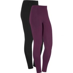 Cellbes Legginsy z miękkiego dżerseju 2 Pack śliwkowy czarny female fioletowy/czarny 62/64. Czarne legginsy damskie Cellbes, m, bez wzorów, z gumy, biznesowe. Za 119,00 zł.