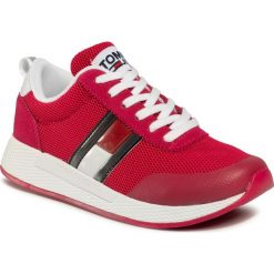 Sneakersy TOMMY JEANS - Technical Flexi Runner EN0EN00875 Blush Red XIF. Różowe półbuty damskie Tommy Jeans, z jeansu. Za 399,00 zł.