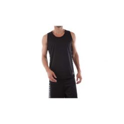 Topy na ramiączkach / T-shirty bez rękawów Converse 10017621 MESH TANK. Czarne t-shirty męskie Converse, s, bez wzorów, z meshu, bez kołnierzyka. Za 184,12 zł.