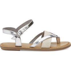 Toms Sandały Silver Sandals / Hemp Lexie (rozmiar 39). Szare sandały damskie Toms, bez wzorów, z gumy, na wysokim obcasie, bez zapięcia. W wyprzedaży za 172,00 zł.