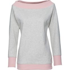 Bluzy rozpinane damskie: Bluza dresowa, długi rękaw bonprix naturalny melanż