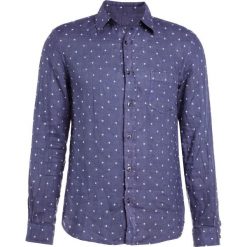 Koszule męskie na spinki: 120% Lino CAMICIA UOMO Koszula dark blue