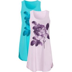 Cellbes Koszula nocna 2 Pack jasnoturkusowy lila female niebieski/turkusowy/fioletowy 50/52. Niebieskie koszule nocne damskie Cellbes, z nadrukiem, bez rękawów. W wyprzedaży za 79,00 zł.