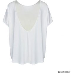 Bluzka BASIC MIA WHITE. Białe bluzki damskie Pakamera, bez wzorów, z dzianiny, z dekoltem na plecach, bez rękawów. Za 169,00 zł.