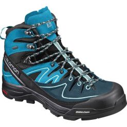 Buty trekkingowe damskie: Salomon Buty damskie X Alp Mid Ltr GTX Black/Hawaiian Ocean/Aruba Blue r. 38 2/3 (394702)