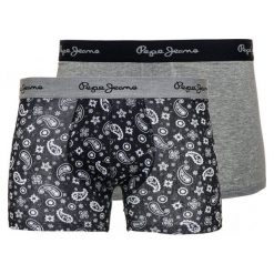 Pepe Jeans 2 Pack Bokserki Męskie Carver Xl Szary. Szare bokserki męskie marki Pepe Jeans, bez wzorów, z jeansu. Za 159,00 zł.
