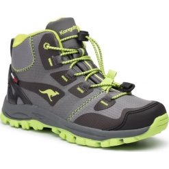 Śniegowce KANGAROOS - Traiker Mid Rtx 18385 000 2014 Steel Grey/Lime. Szare śniegowce chłopięce KangaROOS, bez zapięcia. Za 239,00 zł.