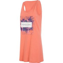 Sukienka sportowa 4F Tropical. Topy damskie 4f, bez wzorów, z bawełny, z okrągłym kołnierzem. Za 73,99 zł.