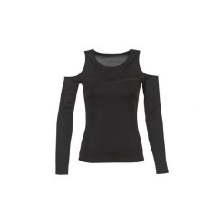 T-shirty z długim rękawem Guess SIKNEYENE. Czarne t-shirty damskie Guess, l, z aplikacjami. Za 199,20 zł.