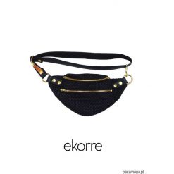 Torebki klasyczne damskie: ekorre plecionka black 002