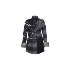 Płaszcze Desigual CHARLOTTE. Czarne płaszcze damskie pastelowe Desigual. Za 839,00 zł.