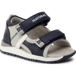Sandały MAYORAL - 41078 Gris Claro 52. Niebieskie sandały chłopięce marki Mayoral, ze skóry ekologicznej, bez zapięcia. Za 159,00 zł.