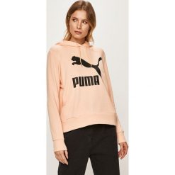 Puma - Bluza. Czarne bluzy damskie Puma, s, z nadrukiem, z elastanu, bez rękawów, z kapturem. W wyprzedaży za 199,90 zł.