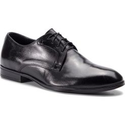 Półbuty SERGIO BARDI - SB-30-07-000179 101. Czarne buty wizytowe męskie Sergio Bardi, bez wzorów, ze skóry, eleganckie, bez zapięcia. Za 289,00 zł.