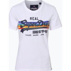 Superdry - T-shirt damski, czarny. Czarne t-shirty damskie marki Superdry, xxl, z nadrukiem, bez kołnierzyka. Za 149,95 zł.
