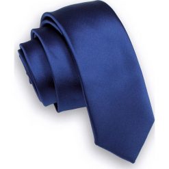 Granatowy Stylowy Krawat (Śledź) Męski -ALTIES- 5 cm, Wąski, Gładki, Jednokolorowy KRALTStani0275. Niebieskie krawaty męskie Alties, z tkaniny, eleganckie. Za 25,00 zł.