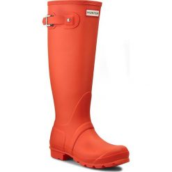 Buty zimowe damskie: Kalosze HUNTER – Womens Org Tall WFT1000RMA Tent Red W23499