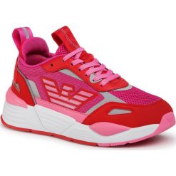 Sneakersy EMPORIO ARMANI - X3X126 XM521 N190 Raspeberry Rose/True. Różowe półbuty damskie Emporio Armani, ze skóry ekologicznej. Za 819,00 zł.