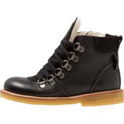 Buty zimowe damskie: ANGULUS TEX BOOT ZIP AND LACE Botki sznurowane black