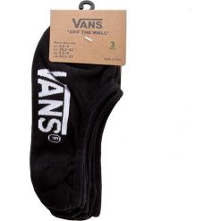 Zestaw 3 par stopek unisex VANS - Mn Classic Super No VN000XS9BLK r.38,5/42 Black. Czarne skarpetki damskie Vans, bez wzorów, z elastanu. Za 59,00 zł.
