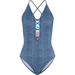 Kostium kąpielowy bonprix indygo. Niebieskie stroje kąpielowe damskie bonprix, bez wzorów. Za 89,99 zł.