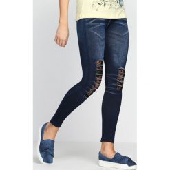 Niebiesko-Czarne Legginsy Spirit. Czarne legginsy Born2be, s. Za 34,99 zł.