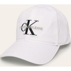 Calvin Klein Jeans - Czapka. Czarne czapki męskie Calvin Klein Jeans, z aplikacjami, z bawełny. Za 159,90 zł.