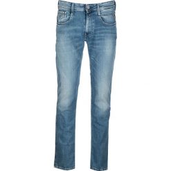 Dżinsy "Anbass" - Regular fit - w kolorze niebieskim. Niebieskie jeansy męskie Replay, m, w paski, klasyczne. W wyprzedaży za 258,95 zł.