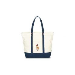 Torby shopper Polo Ralph Lauren MULTI PP TOTE. Białe torby damskie na zakupy Polo Ralph Lauren, bez wzorów, bez dodatków. Za 609,00 zł.