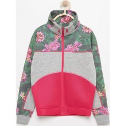 Bluzy dziewczęce: Bluza z łączonych materiałów – Różowy