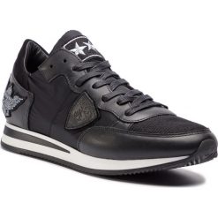 Sneakersy PHILIPPE MODEL - Tropez TRLU UX30 Mondial Army Noir. Czarne sneakersy męskie marki Philippe Model, na co dzień, bez wzorów, ze skóry, bez zapięcia. Za 1269,00 zł.