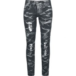 Rock Rebel by EMP Skarlett Jeansy damskie czarny/szary. Czarne jeansy damskie marki Rock Rebel by EMP. Za 99,90 zł.