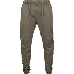 Spodnie dresowe męskie: Urban Classics Stretch Jogging Pants Spodnie dresowe oliwkowy