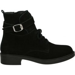 Botki - 363511 BLACK. Czarne botki damskie skórzane Venezia. Za 349,00 zł.