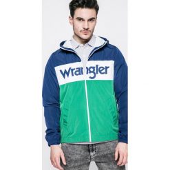 Wrangler - Kurtka. Niebieskie kurtki męskie marki Wrangler, xl, z poliesteru, z kapturem. W wyprzedaży za 329,90 zł.