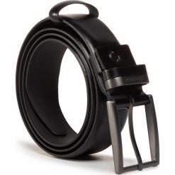 Pasek Męski GINO ROSSI - 3M2-003-SS20 r. M Black. Czarne paski męskie Gino Rossi, w paski, ze skóry. Za 119,99 zł.