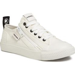 Trampki DIESEL - A-astico Y02139 PR573 T1015 Star White. Brązowe półbuty damskie Diesel, bez wzorów, z gumy, bez zapięcia. Za 649,00 zł.